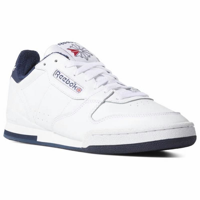 Tenisi Reebok Phase 1 Barbati Albi/Bleumarin Romania RV9993TA